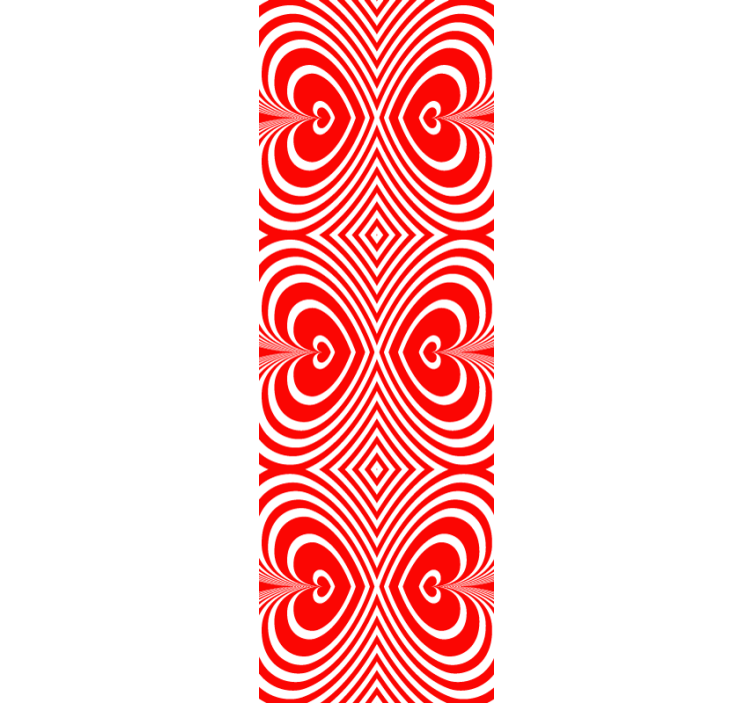 Modern roller blind pattern-decor mesmerizing hearts - TenStickers