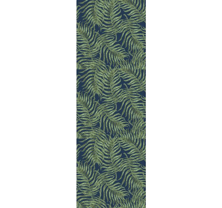 Modern roller blind tropical leaves on dark background - TenStickers
