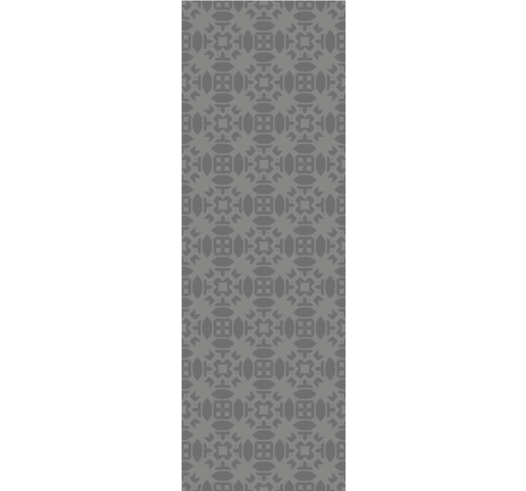 Modern roller blind with rustic geometric design - TenStickers