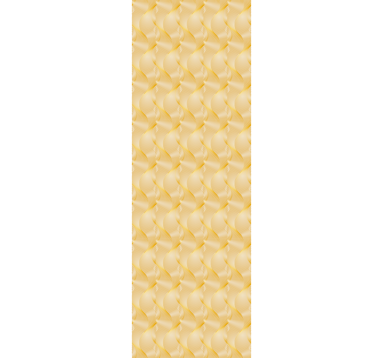 Modern roller blind gold foil wave effect - TenStickers