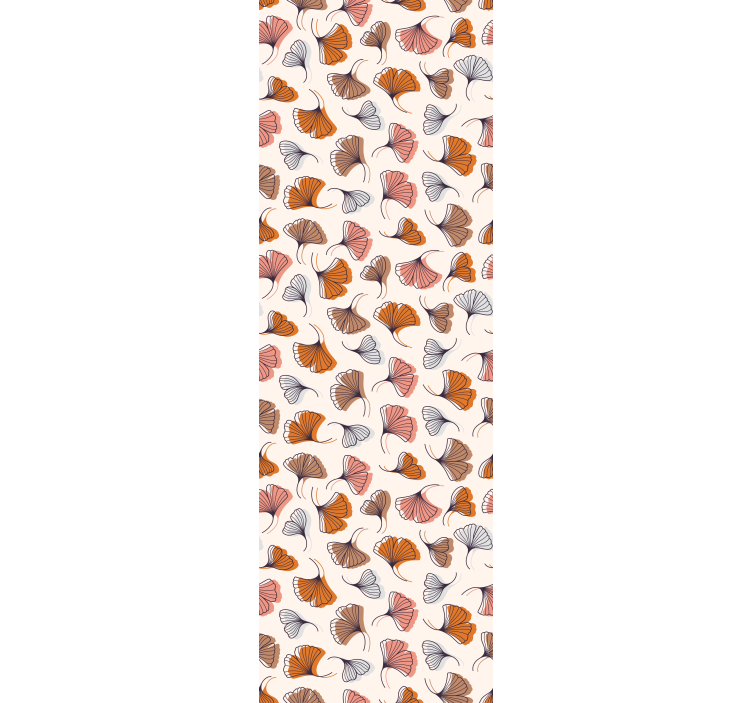 Modern roller blind ginkgo leaves design - TenStickers