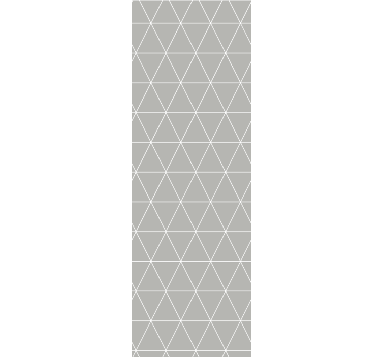 Modern roller blind minimalist light grey geo pattern - TenStickers