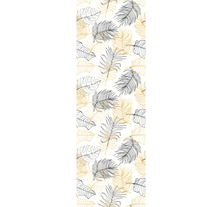 Modern roller blind escapade palm leaves - TenStickers