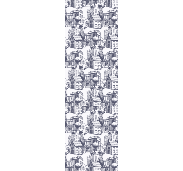 Modern roller blind city vintage design - TenStickers