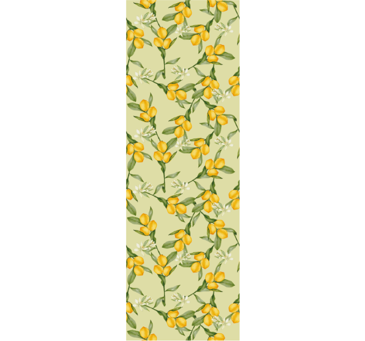 Modern roller blind tropical summer lemons design - TenStickers