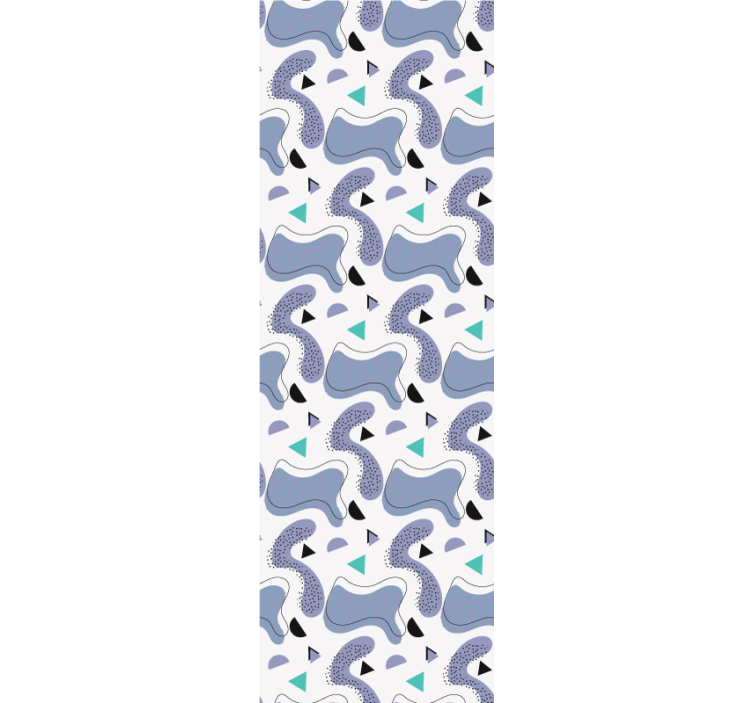 Modern roller blind memphis color scheme on white - TenStickers