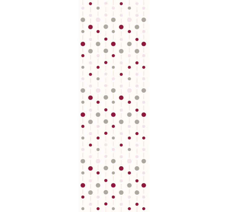 Modern roller blind in pastel dot pattern with lines - TenStickers