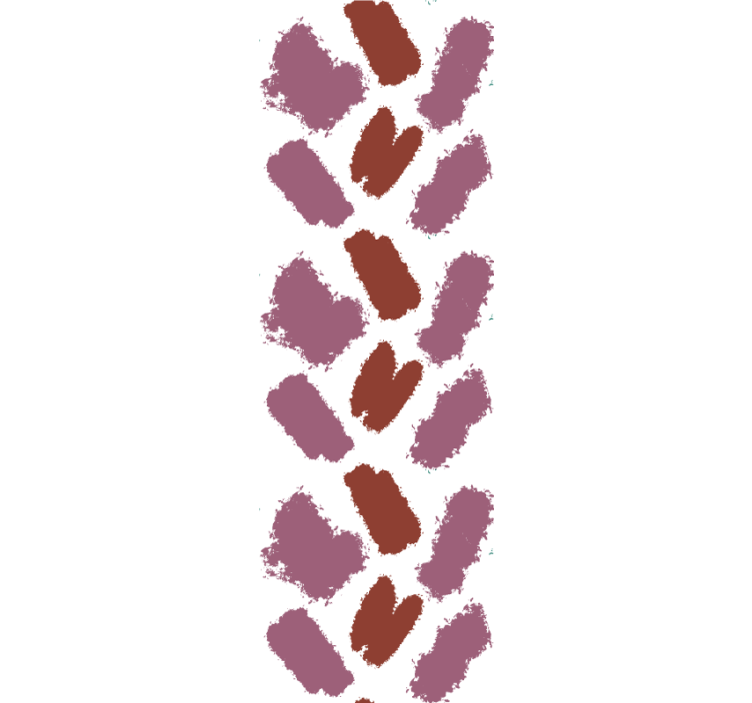 Modern roller blind in pink and red paint splash - TenStickers