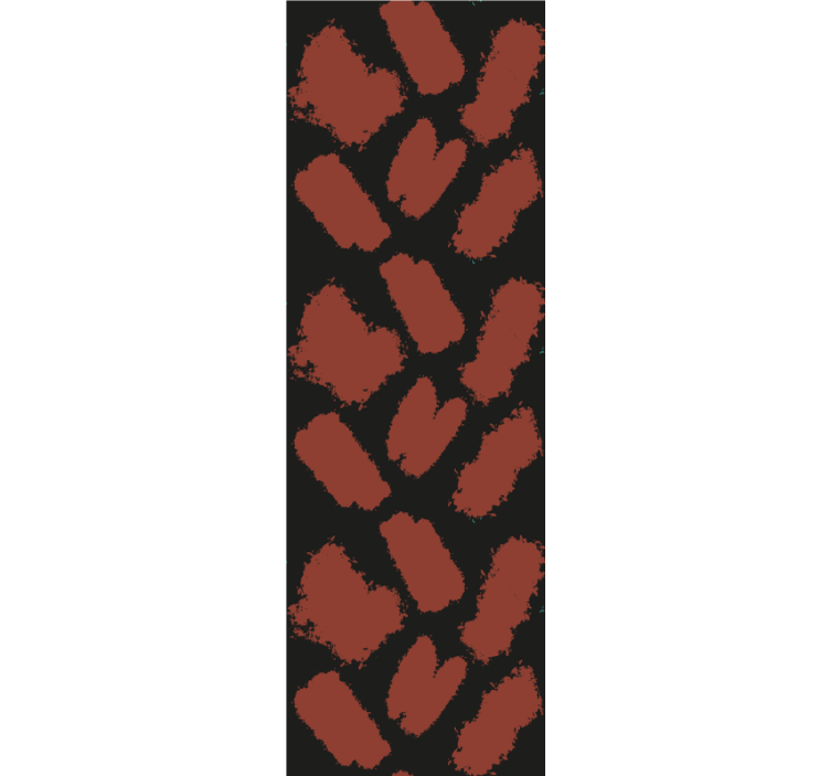 Modern roller blind in black and red paint splash - TenStickers