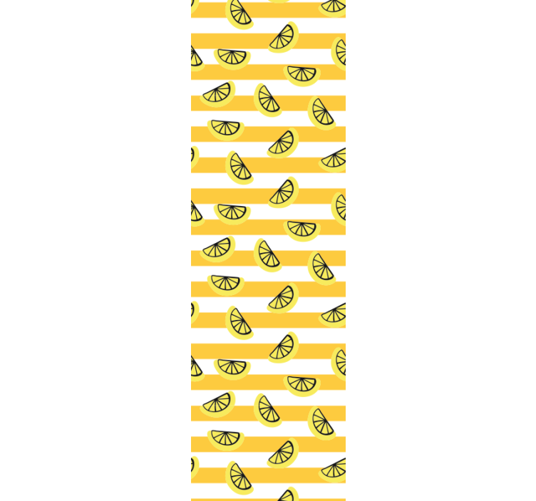 Modern roller blind with lemon symbol design - TenStickers