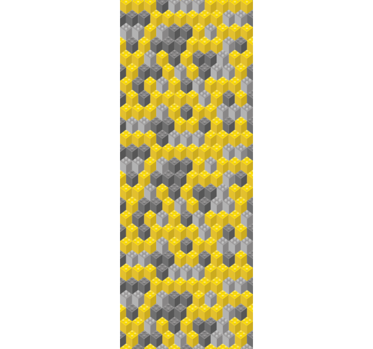 Modern roller blind in pantone building blocks - TenStickers