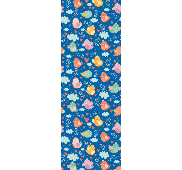 Modern roller blind with cute flying bird design - TenStickers