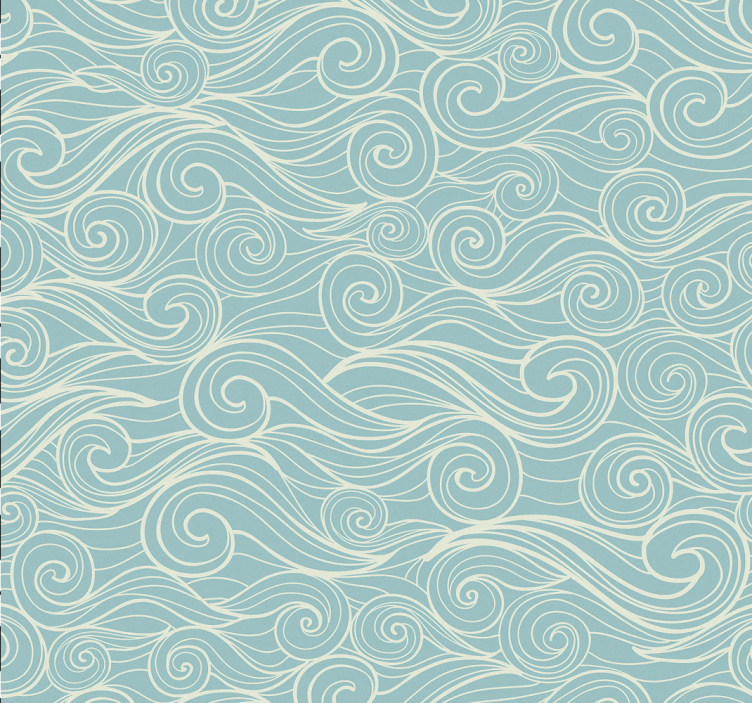 Bathroom roller blind ocean waves - TenStickers