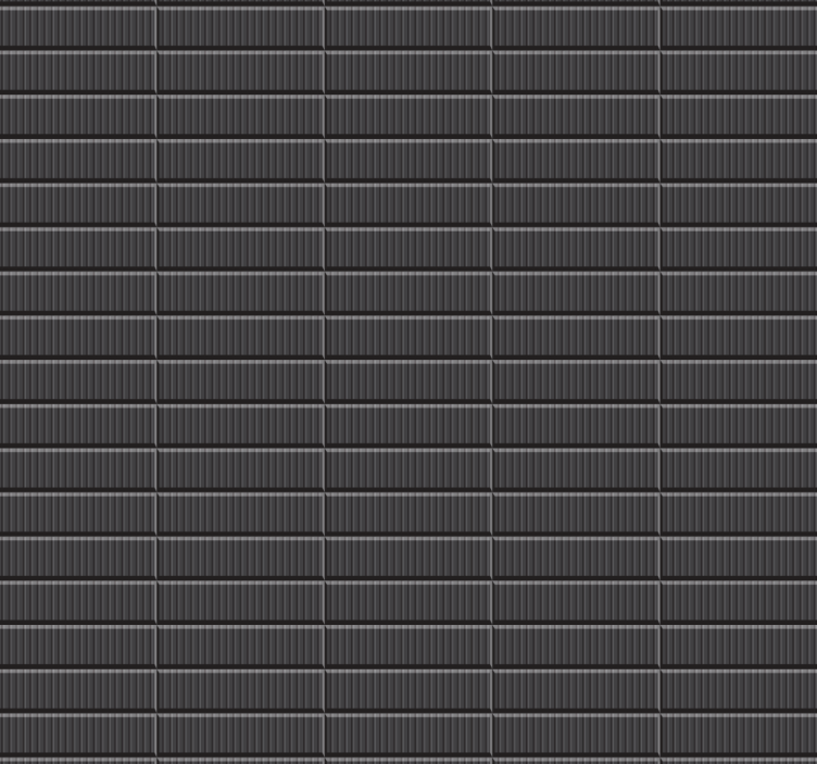 Bathroom roller blind black 3d tile design - TenStickers