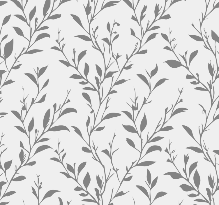 Gray roller blind with olive leaves design - TenStickers