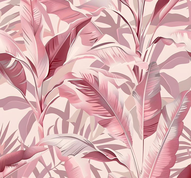 Pink roller blind rainforest retreat - TenStickers