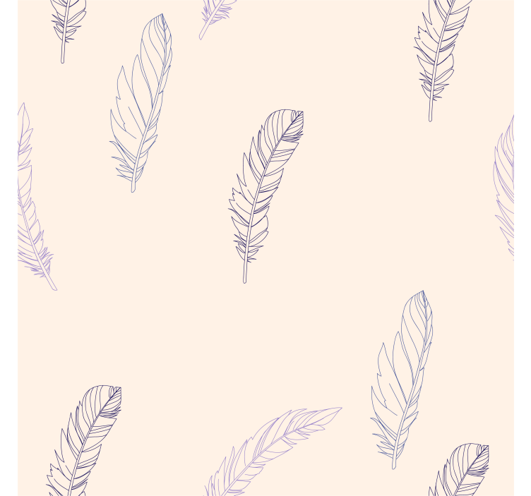 Pink roller blind feather pattern design - TenStickers