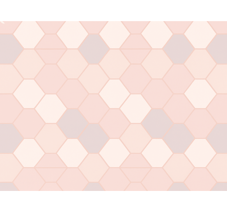 Pink roller blind modern abstract pink shapes - TenStickers