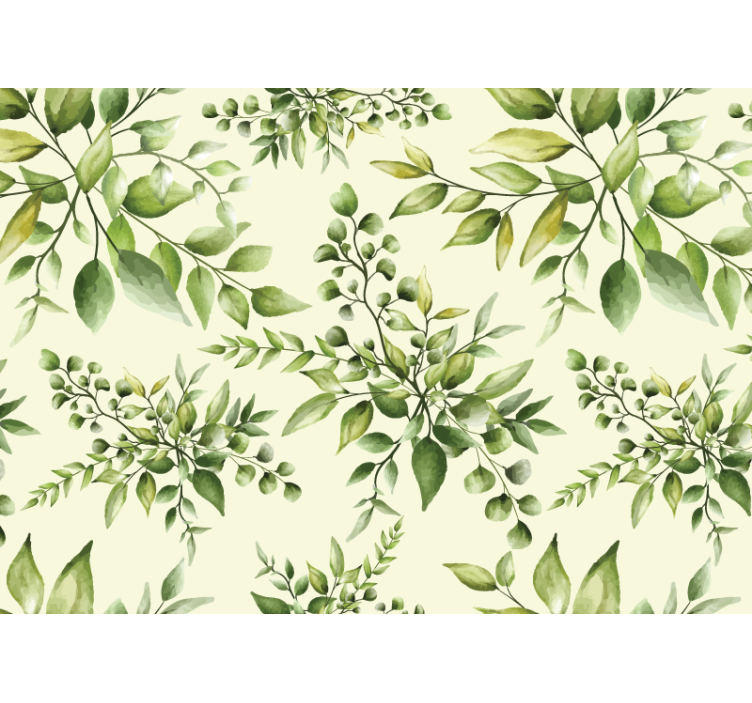 Tropical flourishing leaves kitchen roller blind - TenStickers