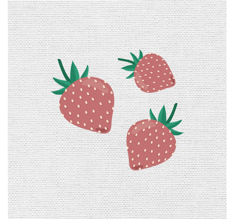 Kitchen roller blind colorful strawberry design - TenStickers