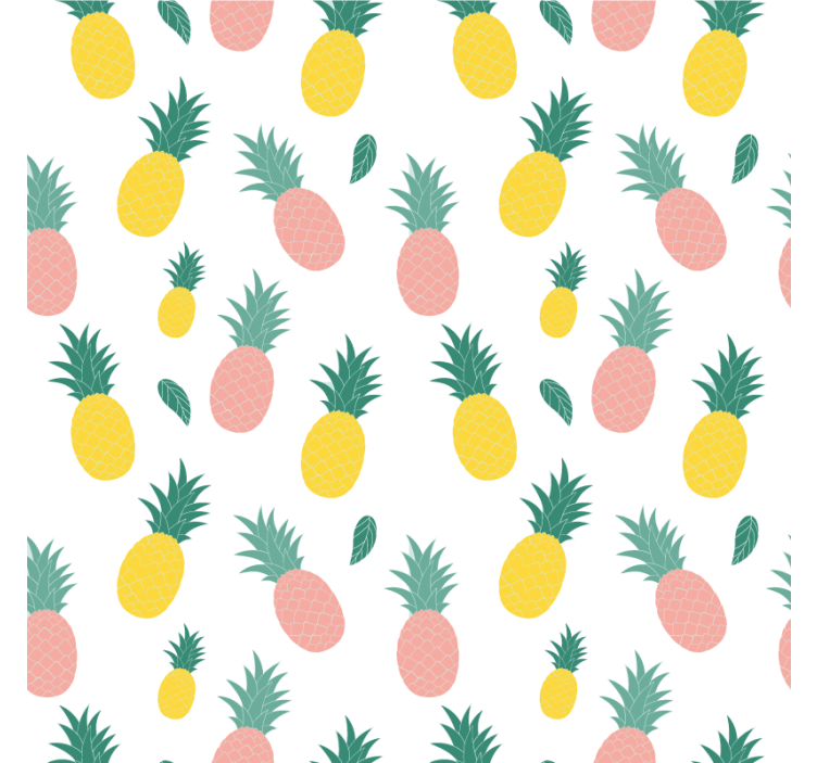 Kitchen roller blind with pineapple fruit design - TenStickers