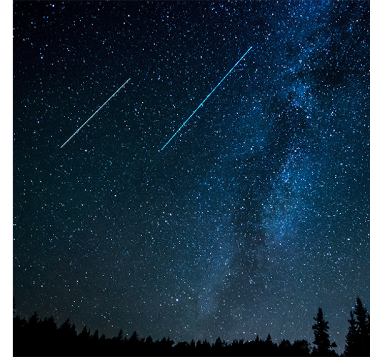 Living room roller blind beautiful starry sky - TenStickers