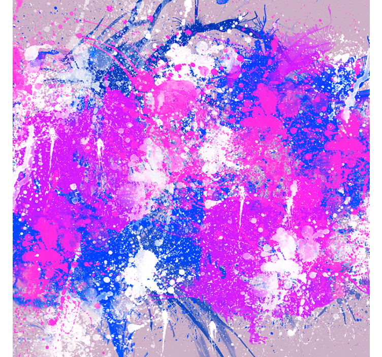 Living room roller blind abstract art color splash - TenStickers