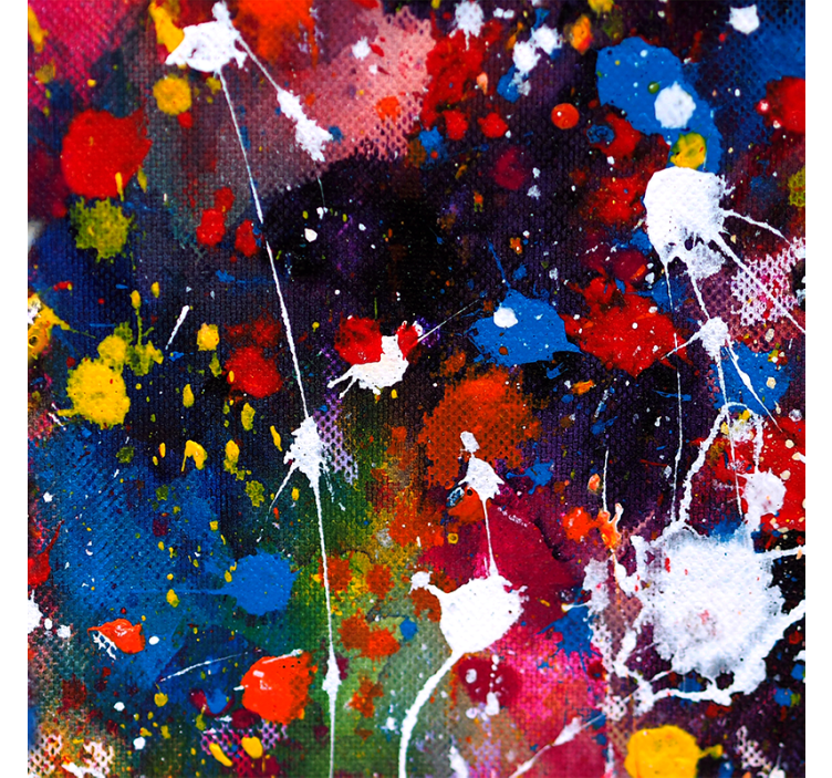 Living room roller blind in acrylic paint - TenStickers