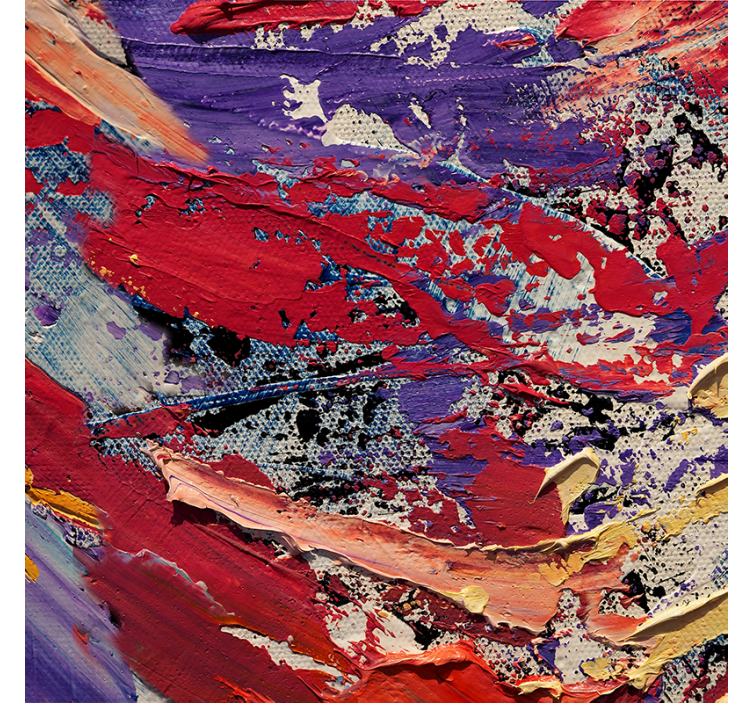 Living room roller blind splash colors painting - TenStickers