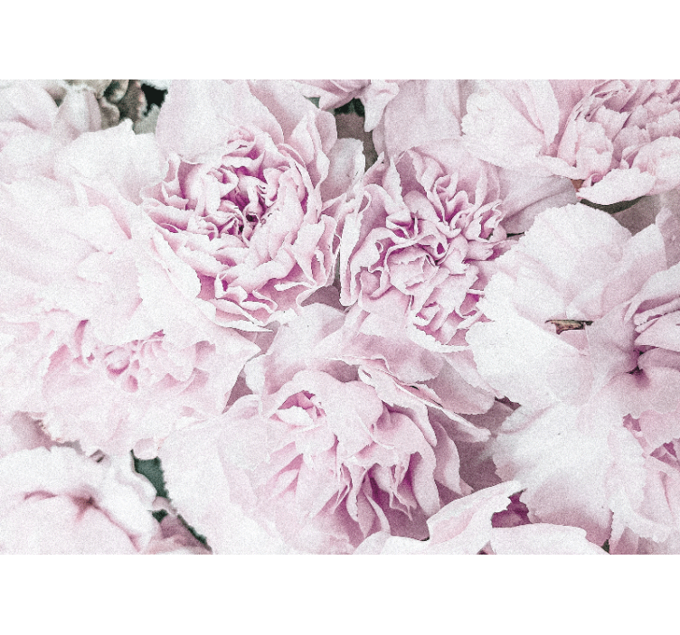 Living room roller blind elegant pink peonies design - TenStickers