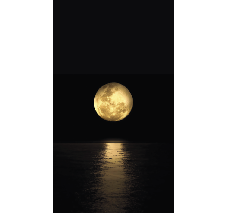 Black roller blind golden moonlight - TenStickers