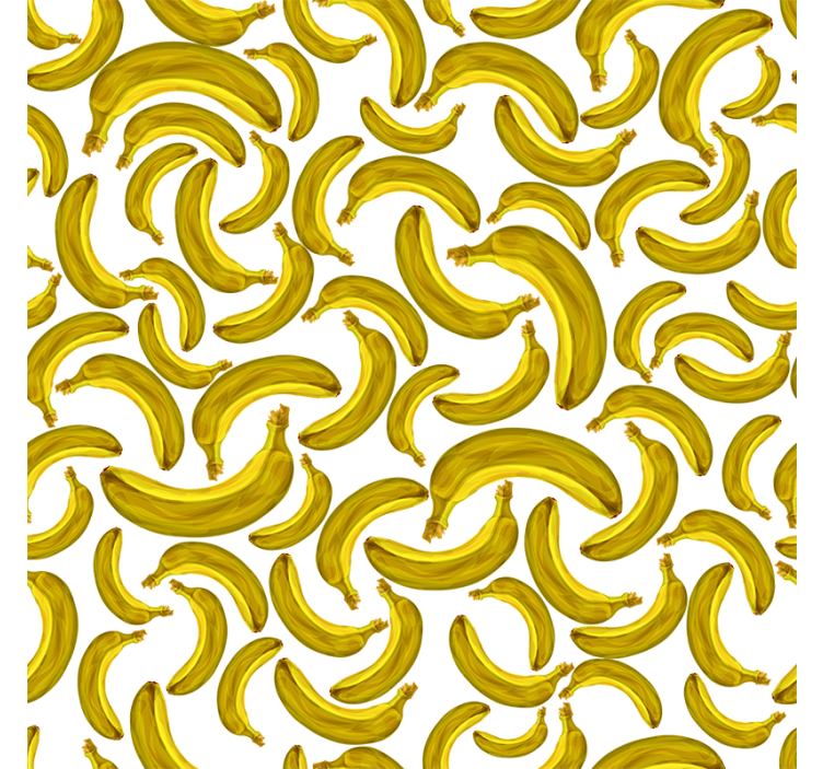 Yellow roller blind with banana pattern - TenStickers