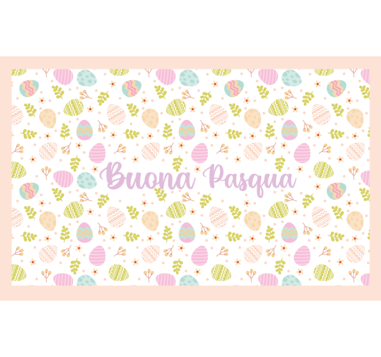Yellow roller blind buona pasqua italiana - TenStickers