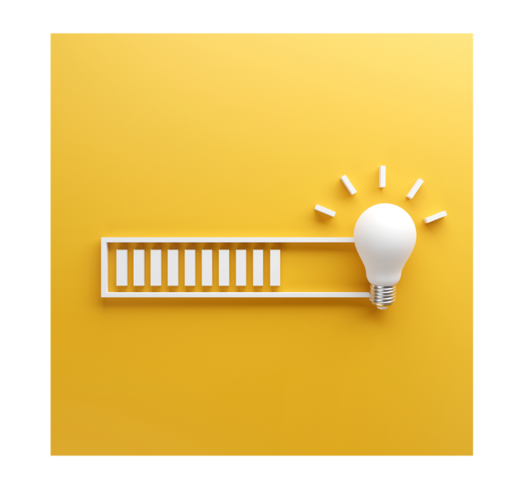 Yellow roller blind for a bright idea - TenStickers