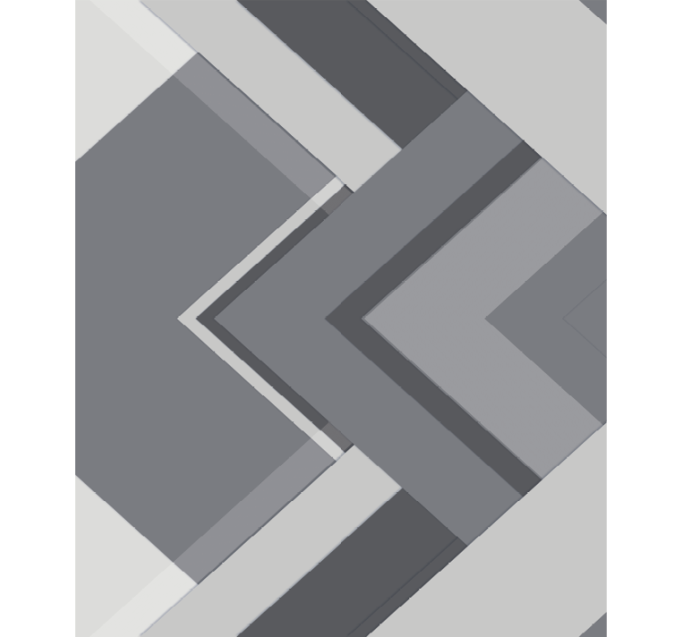 Gray roller blind in geometric grey pattern - TenStickers