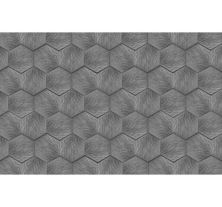 Gray roller blind gaudí mosaic - TenStickers