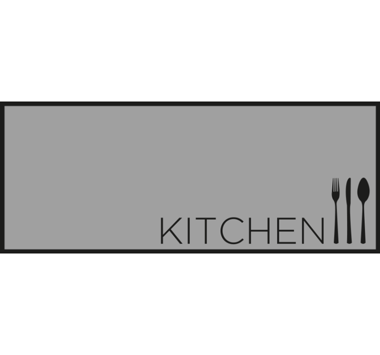 Gray roller blind for a modern kitchen - TenStickers