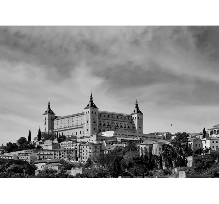 Gray roller blind alcazar of toledo - TenStickers