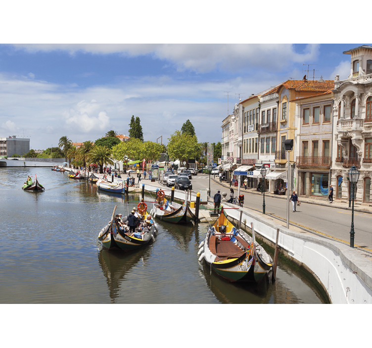 Living room roller blind aveiro fisherman - TenStickers