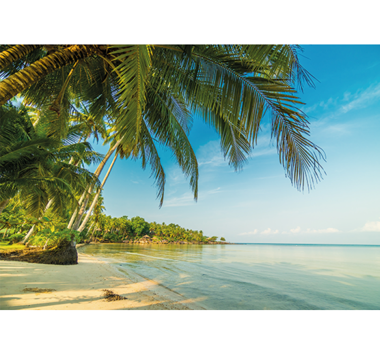 Living room roller blind tranquil sea escape - TenStickers