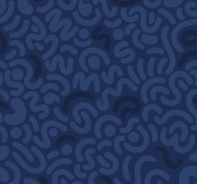 Blue roller blind in abstract navy blue - TenStickers