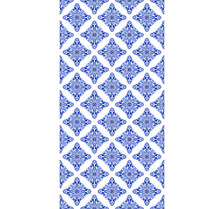 Patterned blue roller blind - TenStickers