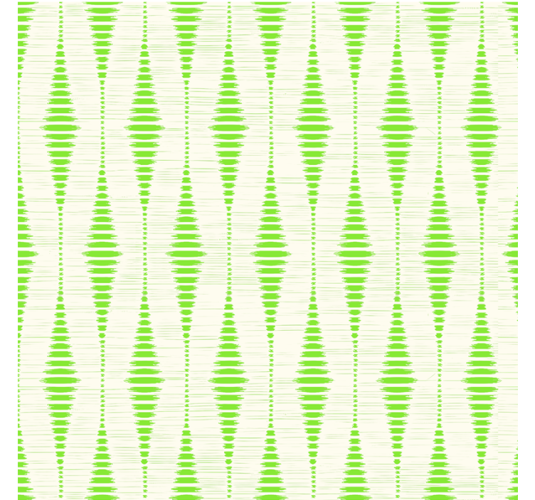 Modern roller blind in green rabaul ikat - TenStickers