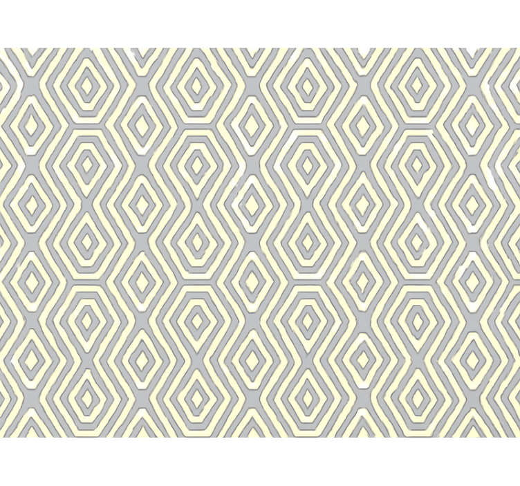 Modern roller blind geometric blue gold - TenStickers