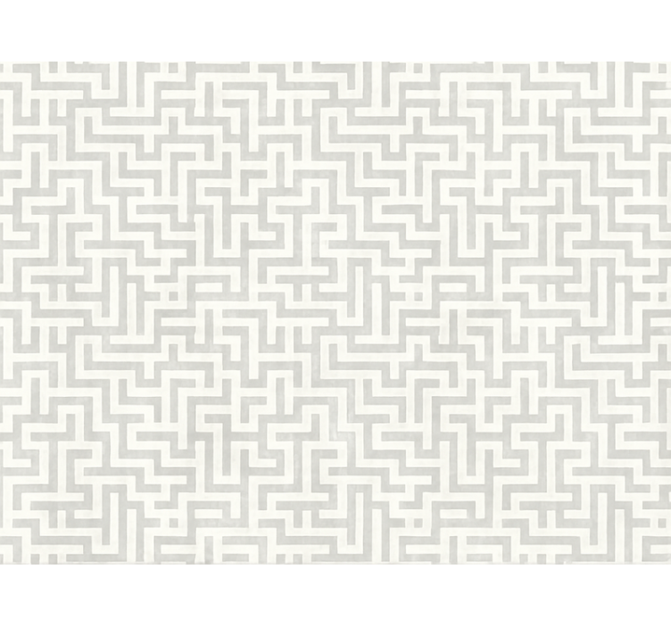 Modern roller blind silver maze pattern - TenStickers