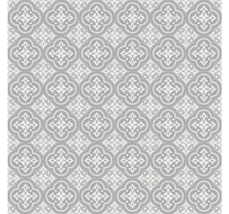Gray roller blind inspired by gray portuguese tiles - TenStickers