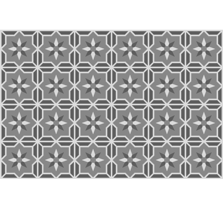 Gray roller blind geometric pattern on soft gray - TenStickers