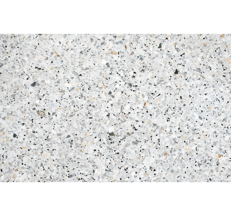 Gray roller blind with gray terrazzo design - TenStickers