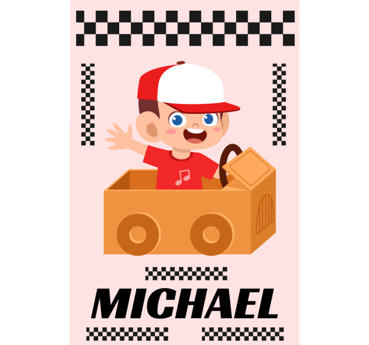 Kid driver Custom printed window shade - TenStickers