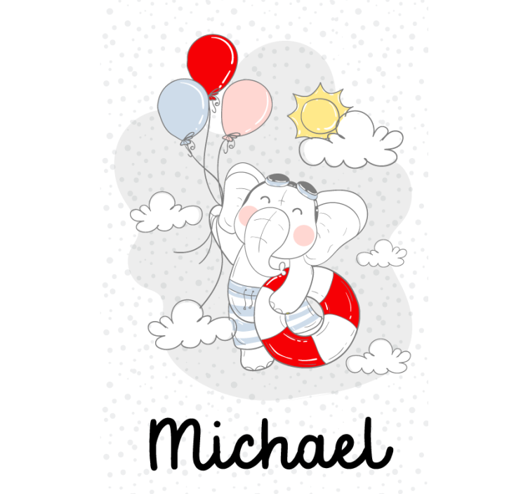 Customizable Elephant customise roller blind - TenStickers